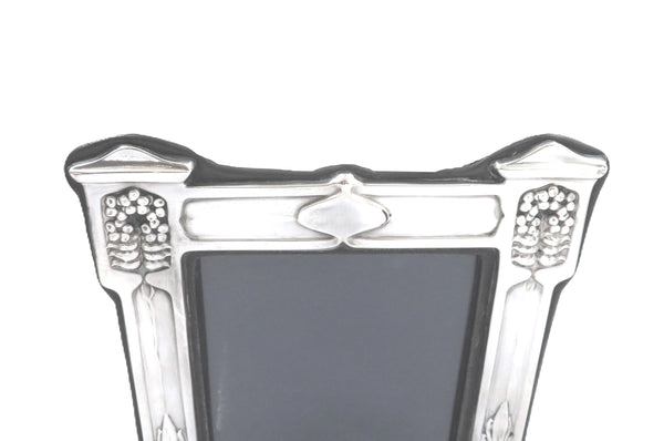 Antique Art Nouveau Sterling Silver 8" Photo Frame 1907
