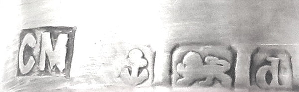 Antique Edwardian Sterling Silver & Red Overlay Glass Scent / Perfume Bottle 1903