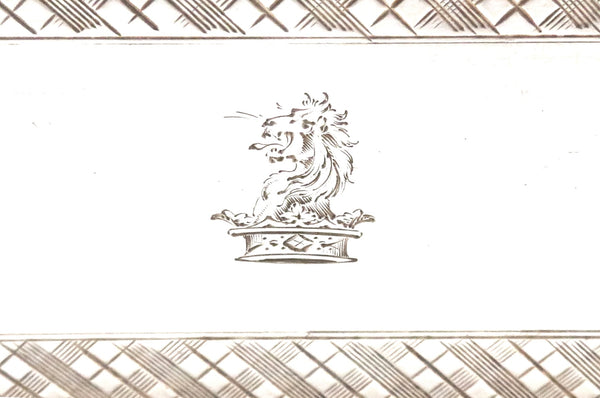 Antique Early Victorian Sterling Silver Snuff Box 1945