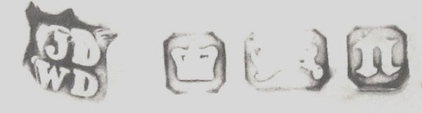 Pair of Antique Edwardian Sterling Silver & Green Glass Liner Bud Vases 1905