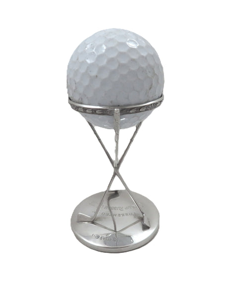 Antique George V Sterling Silver Golf Ball Holder / Stand 1926