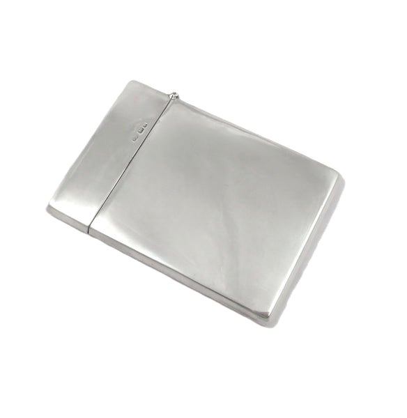 Antique Edwardian Sterling Silver 'Dog & Stag' Card Case 1905