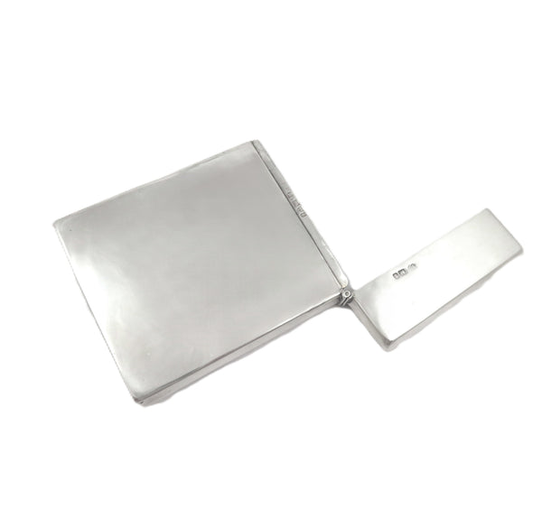 Antique Edwardian Sterling Silver 'Dog & Stag' Card Case 1905