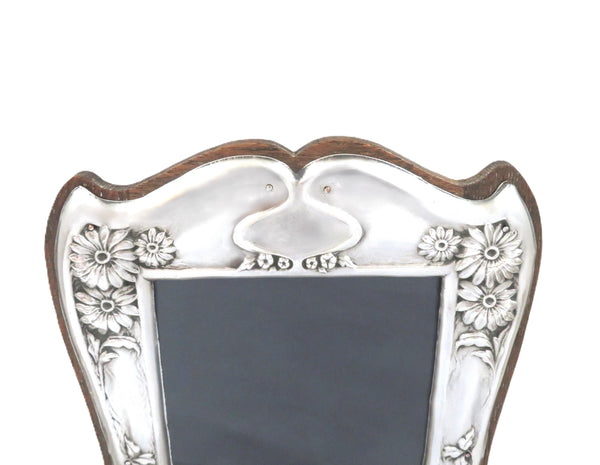 Antique Art Nouveau Sterling Silver Photo Frame 1908