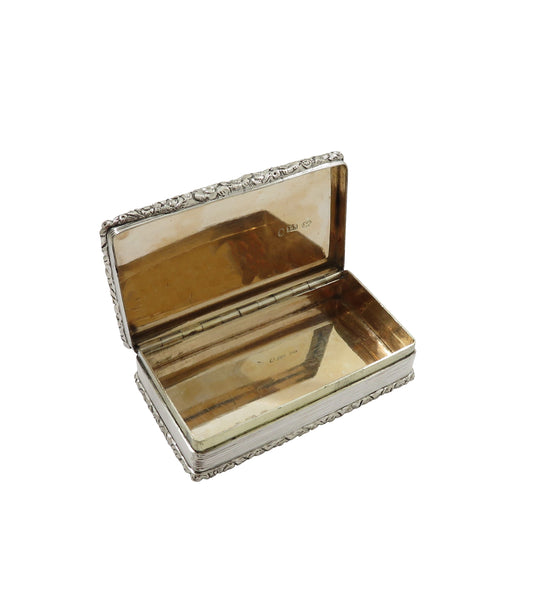 Antique William IV Sterling Silver Snuff Box 1835