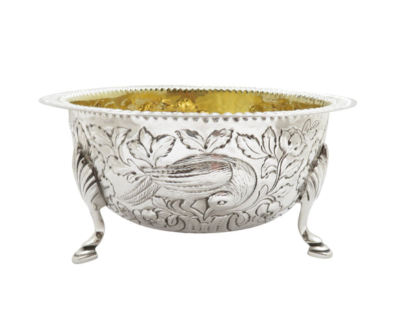Antique Edwardian Sterling Silver Bowl with Scenes 1903