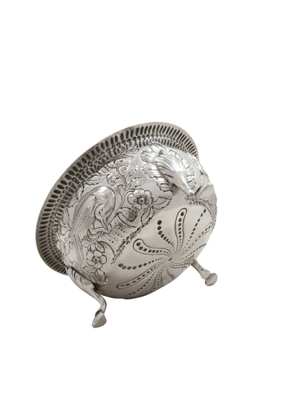 Antique Edwardian Sterling Silver Bowl with Scenes 1903