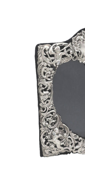 Antique Victorian Sterling Silver 'Heart' Photo Frame 1899