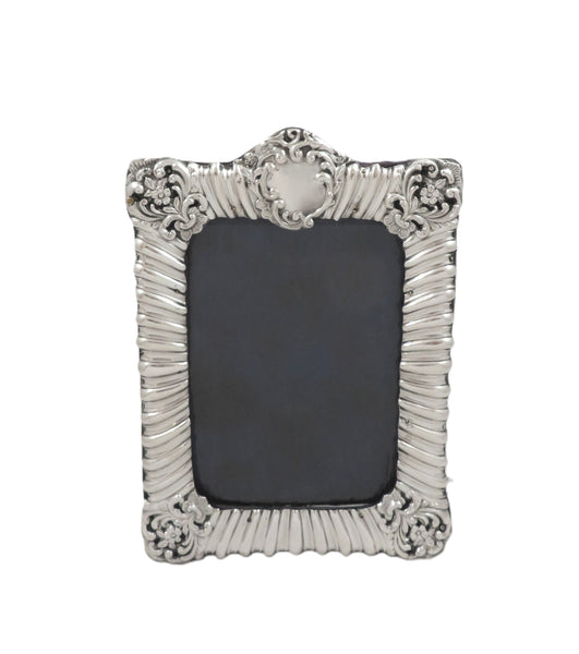Antique Edwardian Sterling Silver 8" Photo Frame 1902