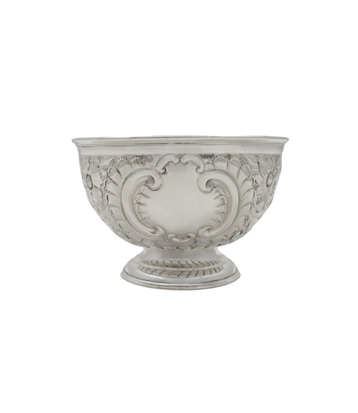 Antique Victorian Sterling Silver Bowl on Pedestal Foot 1899