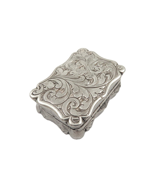 Antique Victorian Sterling Silver Vinaigrette 1861