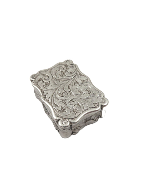 Antique Victorian Sterling Silver Vinaigrette 1861
