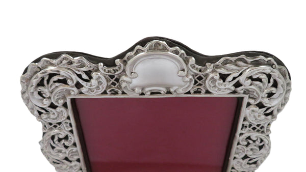 Antique Victorian Sterling Silver 8" Photo Frame 1897