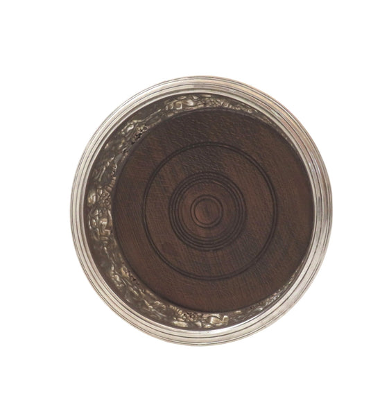 Vintage Sterling Silver Wine / Champagne Bottle Coaster 1968