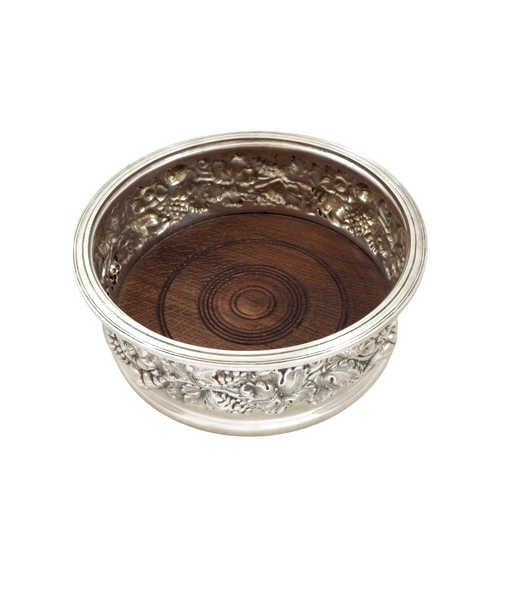 Vintage Sterling Silver Wine / Champagne Bottle Coaster 1968