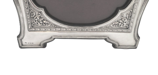 Large Antique Edwardian Sterling Silver 12" Photo Frame 1909