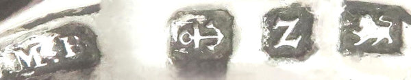 Antique Victorian Sterling Silver Double Photo Frame 1899 - Animal Decoration