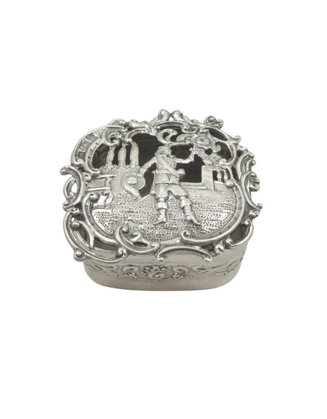 Antique Victorian Sterling Silver Pierced Box 1899