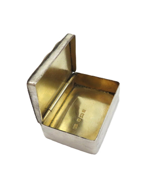Antique Victorian Sterling Silver Pill Box 1900