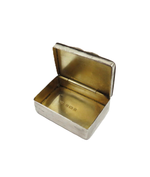 Antique Victorian Sterling Silver Pill Box 1900