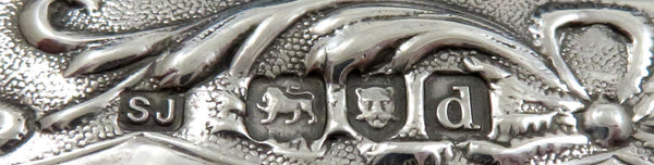 Antique Victorian Sterling Silver Pierced Box 1899