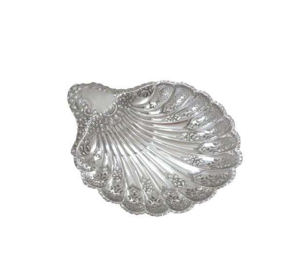 Antique Victorian Sterling Silver 'Strawberry' Dish 1896