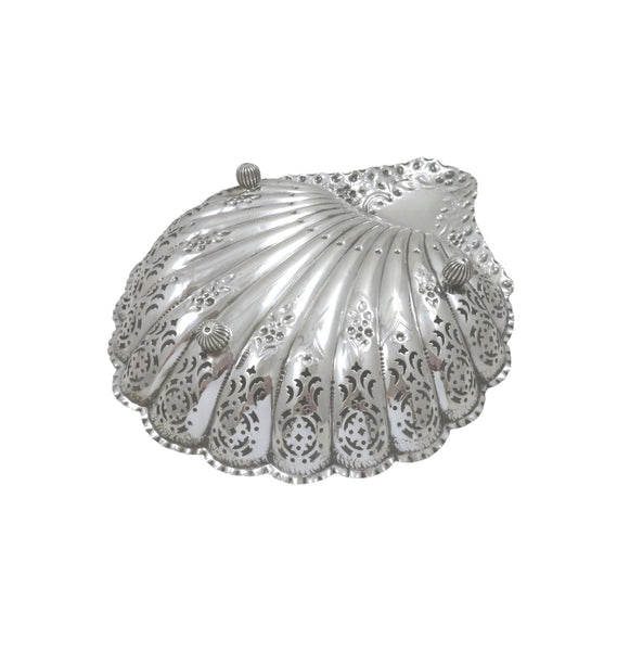 Antique Victorian Sterling Silver 'Strawberry' Dish 1896