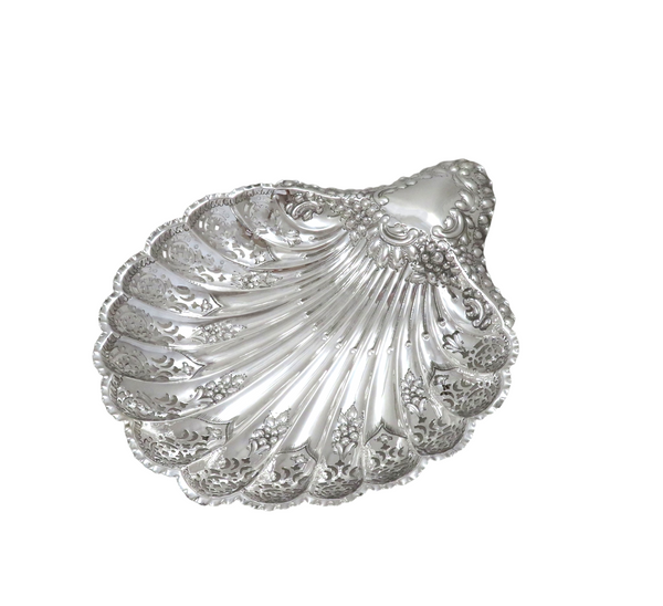 Antique Victorian Sterling Silver 'Strawberry' Dish 1896