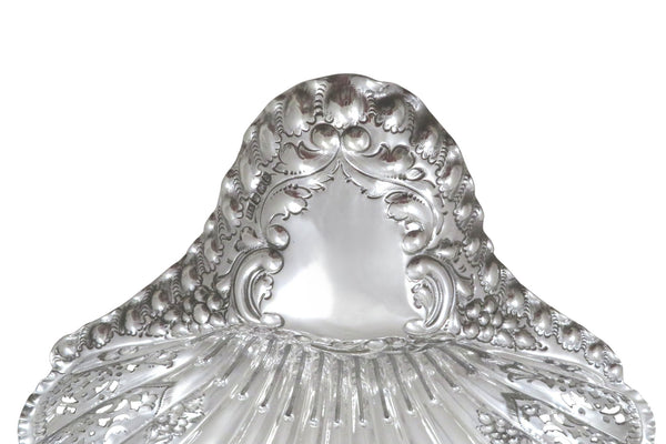 Antique Victorian Sterling Silver 'Strawberry' Dish 1896