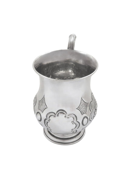 Antique Victorian Sterling Silver Christening Mug 1865
