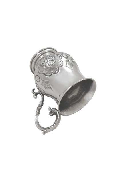 Antique Victorian Sterling Silver Christening Mug 1865