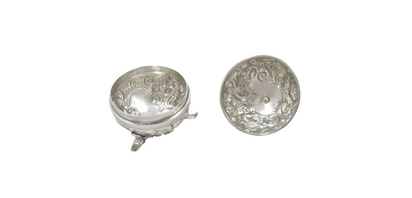 Antique Victorian Sterling Silver String Box / Holder 1896