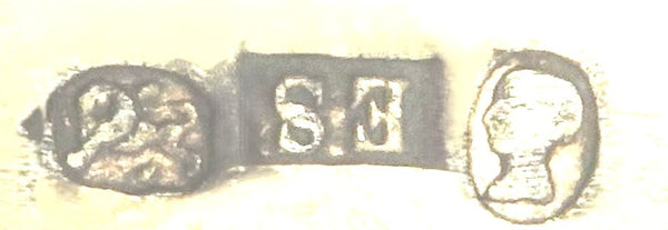 Antique Victorian Sterling Silver Snuff Box 1855