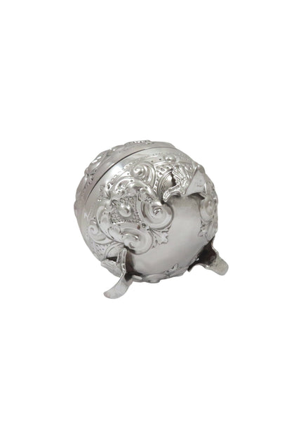 Antique Victorian Sterling Silver String Box / Holder 1896