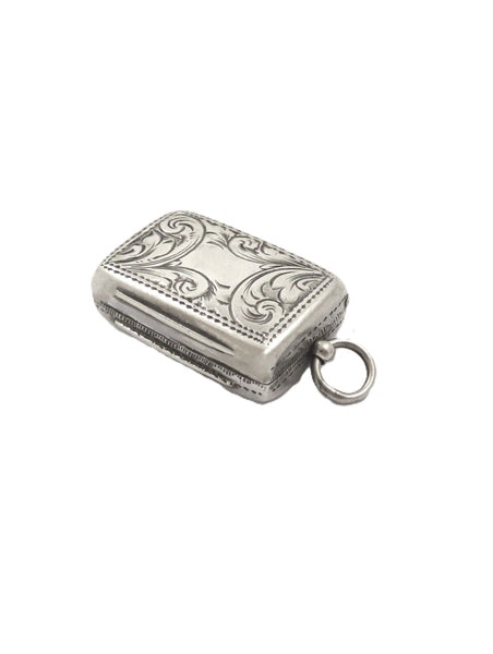 Antique Victorian Sterling Silver Vinaigrette 1855