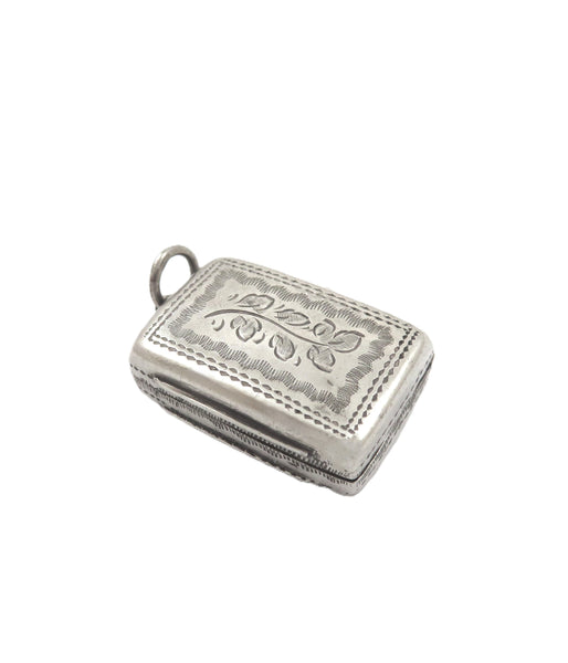 Antique Victorian Sterling Silver Vinaigrette 1855