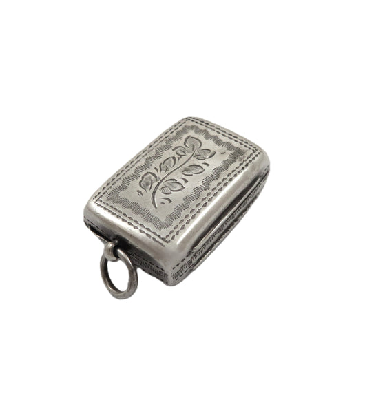 Antique Victorian Sterling Silver Vinaigrette 1855