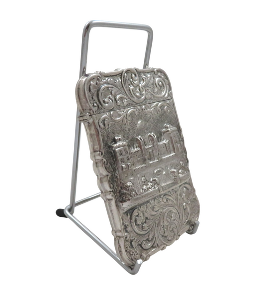 Antique Victorian Sterling Silver 'Windsor Castle' Card Case 1855