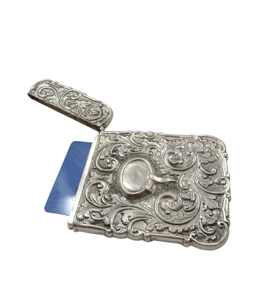 Antique Victorian Sterling Silver 'Windsor Castle' Card Case 1855
