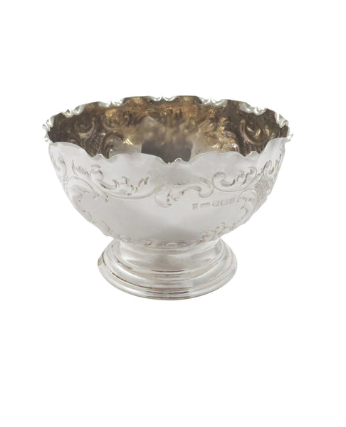 Antique Victorian Sterling Silver Bowl on Foot 1894
