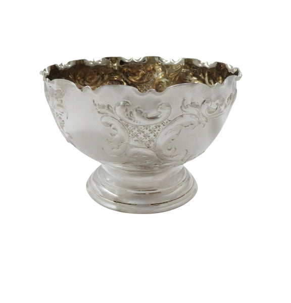 Antique Victorian Sterling Silver Bowl on Foot 1894