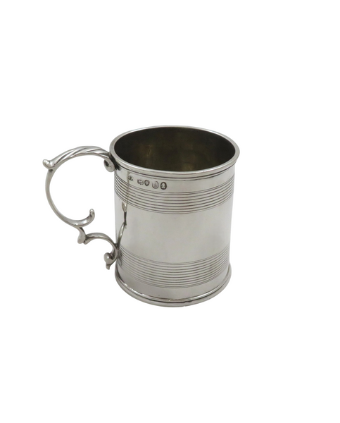 Antique Georgian Sterling Silver Christening Mug 1824