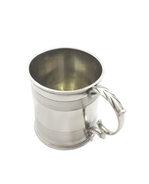 Antique Georgian Sterling Silver Christening Mug 1824
