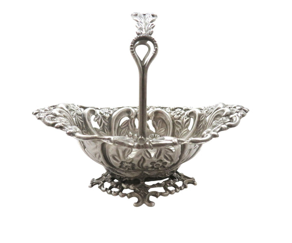 Pair of Antique Edwardian Sterling Silver Baskets 1903