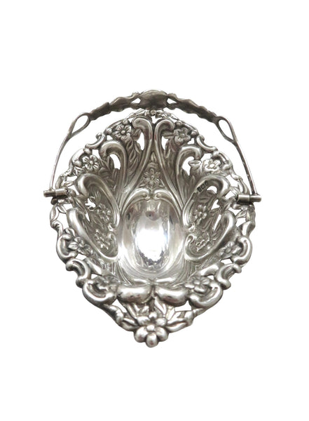 Pair of Antique Edwardian Sterling Silver Baskets 1903