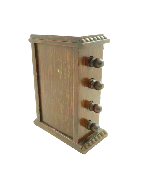 Antique Victorian Oak 6" Perpetual Calendar c1880