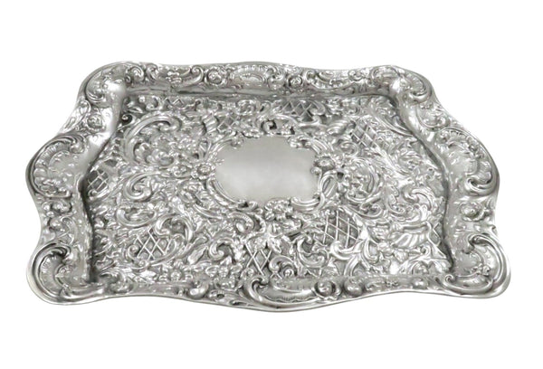 Antique Edwardian Sterling Silver Dressing Tray 1906