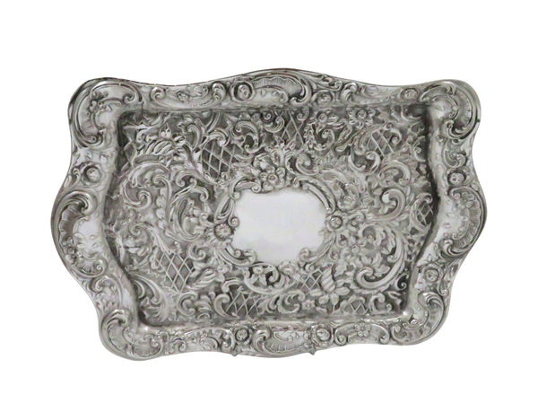 Antique Edwardian Sterling Silver Dressing Tray 1906
