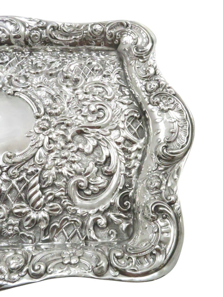 Antique Edwardian Sterling Silver Dressing Tray 1906
