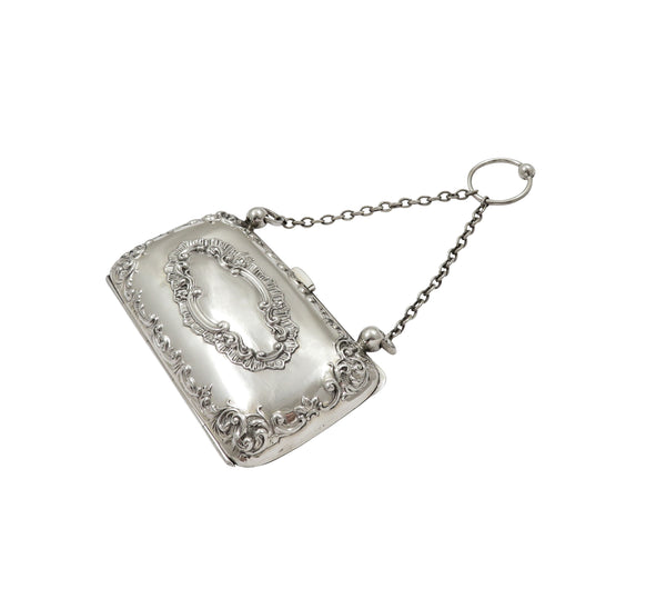 Antique Edwardian Sterling Silver Purse 1905